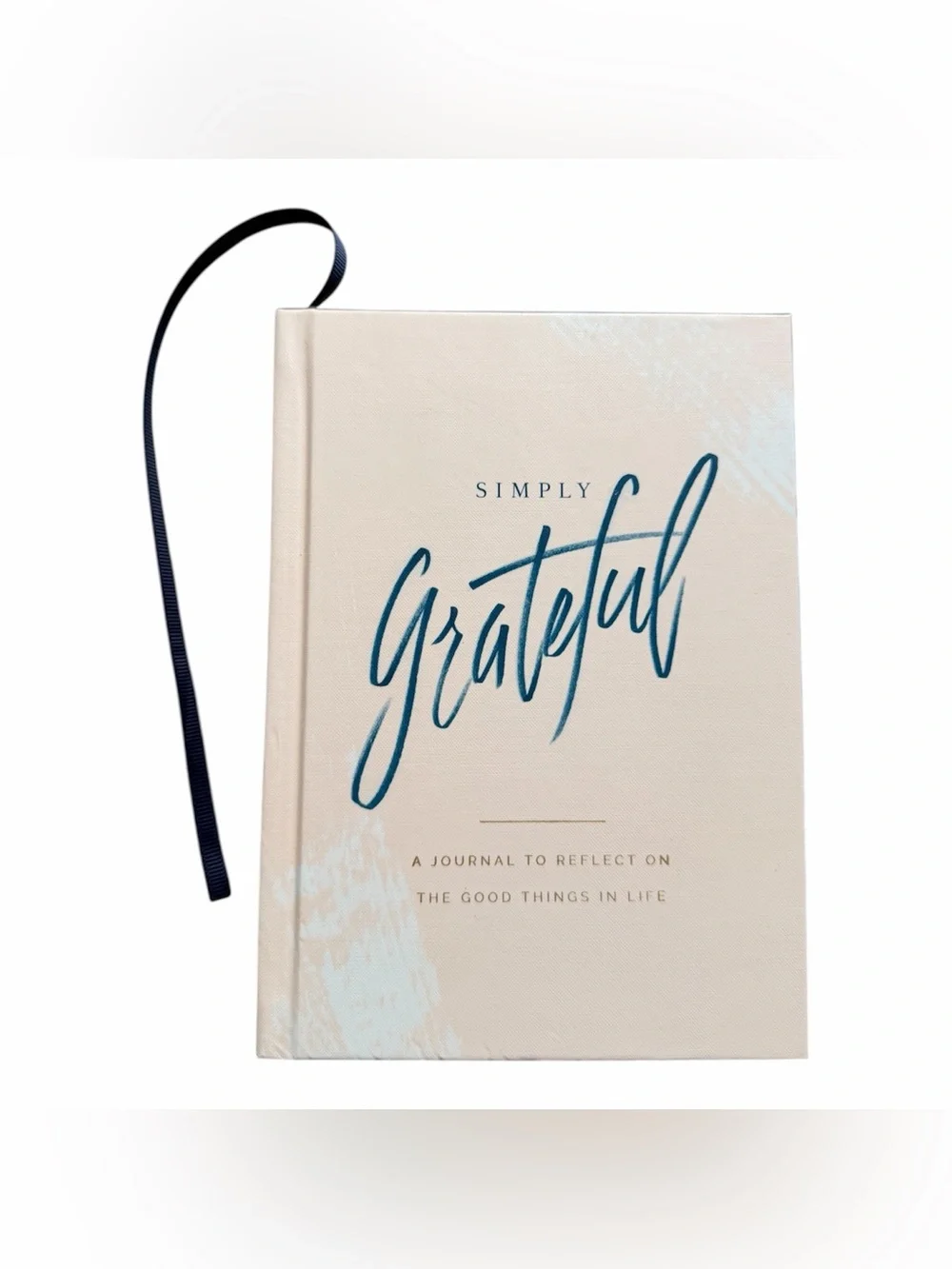 Green Inspired Simply Grateful Guided Hardcover Journal w/ Ribbon Bookmark